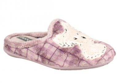 Παντόφλες γυναικείες | Υφασμάτινες | Υφαντίδης | 524209 | Μωβ - Υφαντίδης - 